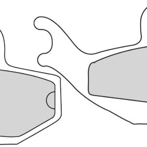 Plaquette de frein Semi-Métal Eco-Friction Route - R90