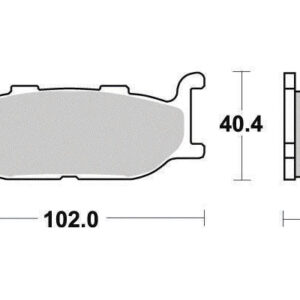 Plaquette de frein Métal Fritté Sinter Grip Road - R90