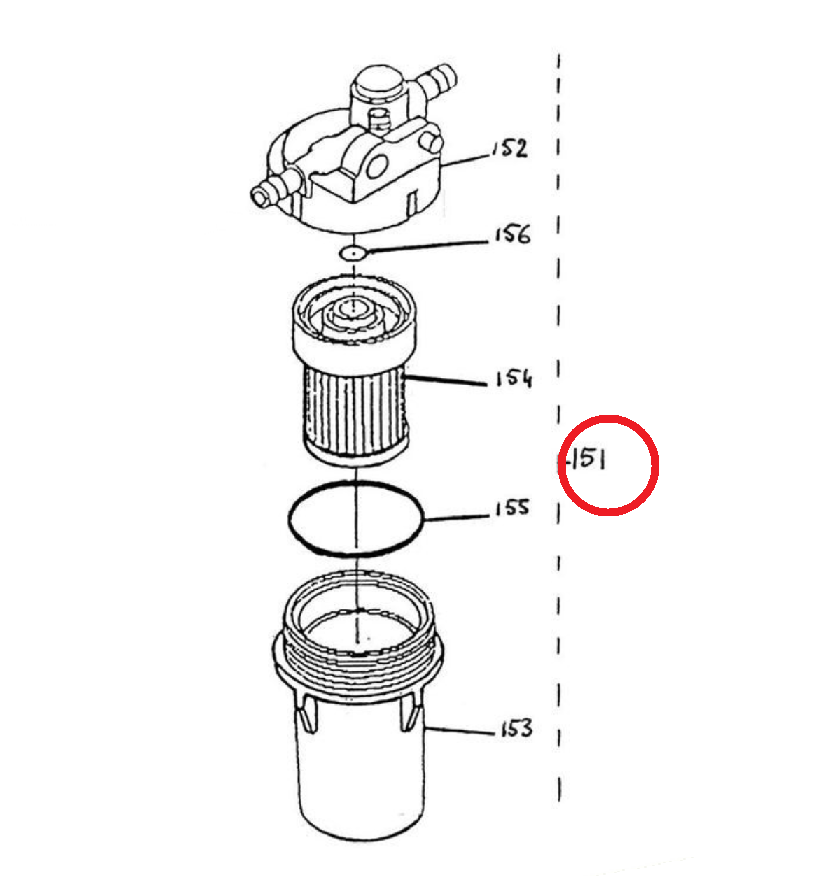 FILTRE A GASOIL ADAPTABLE COMPLET - MOTEUR KUBOTA Z402 Z482 Z602 – Image 4