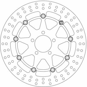Disque de Frein Flottant KAWASAKI - Homologué TÜV
