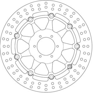 Disque de Frein flottant Cagiva - Homologué TÜV