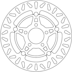 Disque de Frein Flottant - Homologué TÜV - KYMCO Version Sans ABS