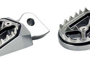 Repose-pieds Alu CNC Couleur Titane - YAMAHA