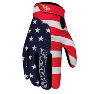 Gants Cross GAN095 3XL - Bleu Rouge Blanc - Homologué CE KP1