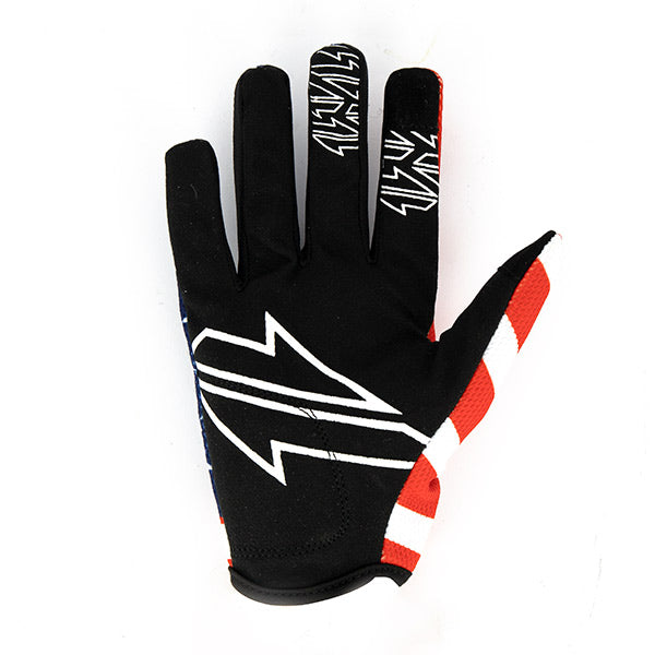 Gants Cross GAN095 M - Bleu Rouge Blanc - Homologué CE KP1 – Image 3