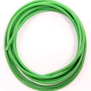 Rouleau de Durite Tressée Inox 5 Mètres Gaine Verte