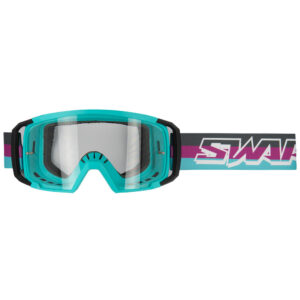 Masque Cross SCRUB V2 - NOIR / VIOLET / BLEU ECRAN TRANSPARENT