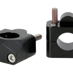 Kit Rehausse / adaptateur pour guidon de Ø28,6mm noir