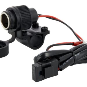 Chargeur Guidon Allume Cigare Protection Caoutchouc-12V 120W Pour Alimentation e