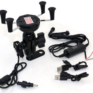 Support Rétroviseur pour Smartphone + USB Etanche