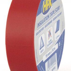 Ruban isolant PVC - rouge 19mm x 10m