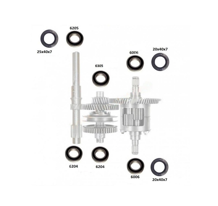 KIT REPARATION BOITE - AIXAM A540 A550 325I 400I 500I, MICROCAR LYRA VIRGO, CHATENET STELLA MEDIA BAROODER CH26 CH30 CH40 CH46, BELLIER VX550 B8, JDM TITANE, LI – Image 2