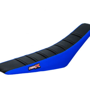 HOUSSE DE SELLE SHERCO SE-R SEF-R TOP BLACK- SIDE BLUE-STRIPES BLACK