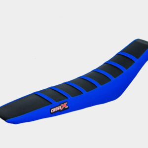 HOUSSE DE SELLE SHERCO SE-R SEF-R 17-20 TOP BLACK- SIDE BLUE-STRIPES BLUE (M1101-3BBLBL)