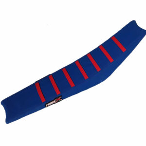 HOUSSE DE SELLE KTM SXF 250-450 - SX 125-150-250 - TOP BLUE- SIDE BLUE-STRIPES RED