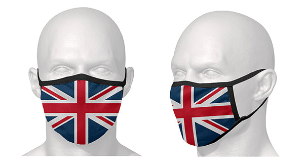 Masque de protection - Vendu à l'unité / Motif drapeau Anglais