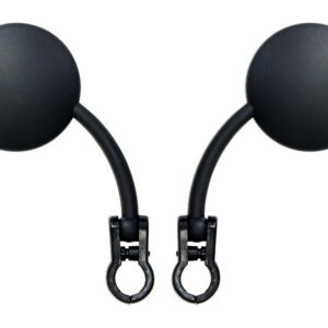 Paire de rétroviseurs universels guidons en Ø22.2 mm - noir
