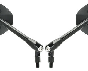Paire de rétroviseurs réglables universels - M10 - noir mat
