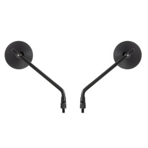 Paire de rétroviseurs ronds universels - M8 - noir