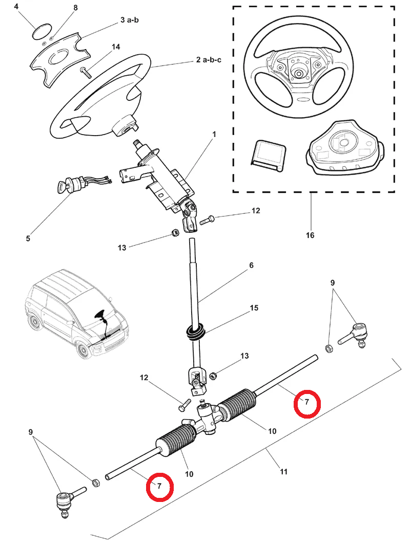 BIELLETTE DE DIRECTION - 320MM - MICROCAR MC1 MC2 – Image 4