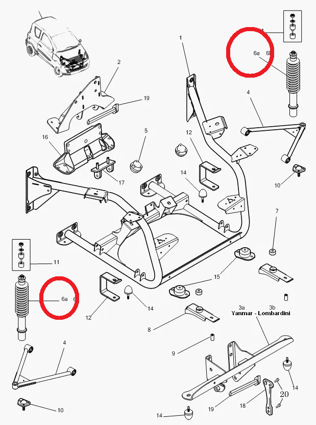 AMORTISSEUR AVANT - MICROCAR MGO 1 MGO 2 – Image 5