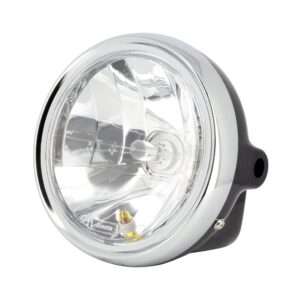 Phare Rond Universel Noir Optique Ø170mm