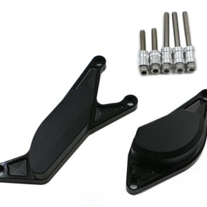 Kit Protection de Carters CNC Anodisés Noir GSR 600 / 750 Gauche et Droit