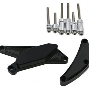 Kit Protection de Carters CNC Anodisés Noir GSX-R 600/750 2006-2010 Gauche et Droit