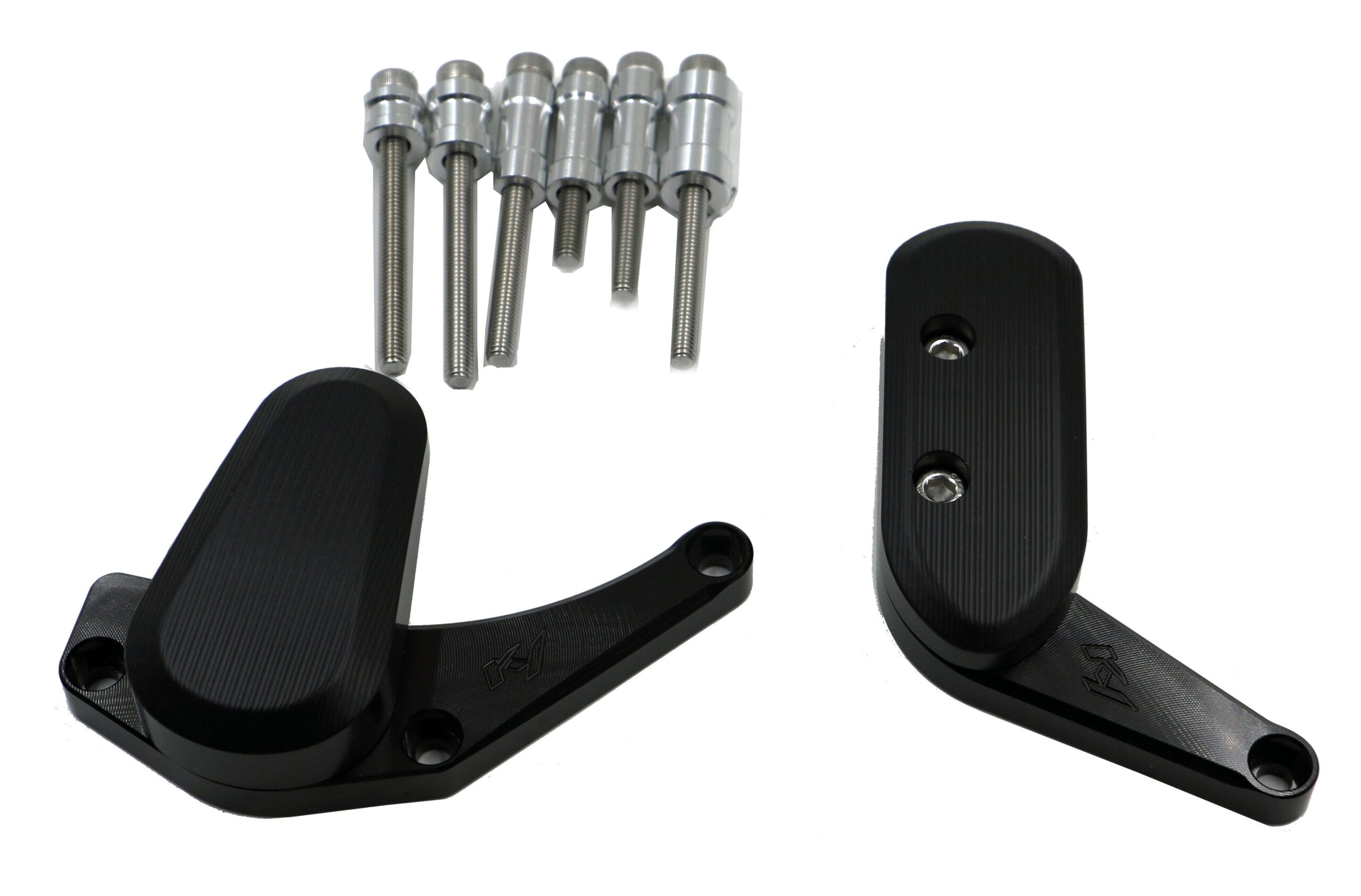 Kit Protection de Carters CNC Anodisés Noir GSX-R 1000 2009-2015 Gauche et Droit