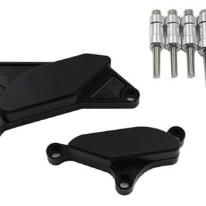 Kit Protection de Carters CNC Anodisés Noir B-KING 2008-2012 Gauche et Droit