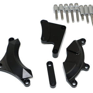 Kit Protection de Carters CNC Anodisés Noir MT-03 2016 Gauche et Droit