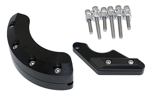 Kit Protection de Carters CNC Anodisés Noir XJ6 2009-2013 Gauche et Droit