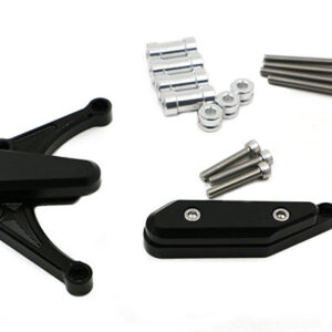 Kit Protection de Carters CNC Anodisés Noir R1 2009-2014 Gauche et Droit -Tampon Teflon