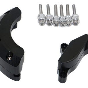 Kit Protection de Carters CNC Anodisés Noir Z 800 2013-2016 Gauche et Droit