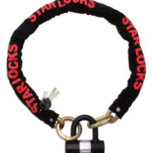 Antivol Chaine + Cadenas Ø10mm x 10mm x 1m