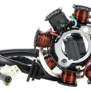 Stator 8 Pôles GY6 125cc Ø Extérieur 88mm - Ø Intérieur 28.9mm - Entraxe 42.4mm