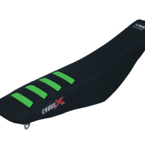 HOUSSE DE SELLE KAWASAKI KXF 250-450 - UGS COLOR WAVE BLACK-GREEN