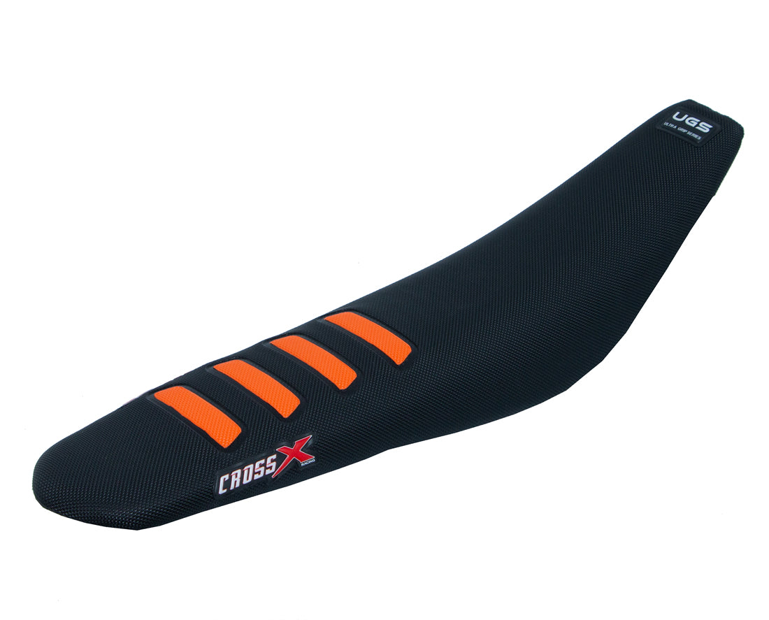 HOUSSE DE SELLE KTM SX - SXF - EXC - UGS COLOR WAVE BLACK-ORANGE