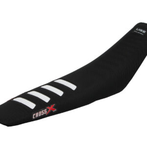 HOUSSE DE SELLE HUSQVARNA FC-TC-FE-TE - UGS COLOR WAVE BLACK-WHITE