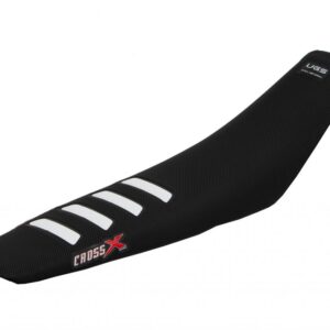 HOUSSE DE SELLE HUSQVARNA FC-TC-FE-TE - UGS COLOR WAVE BLACK-WHITE