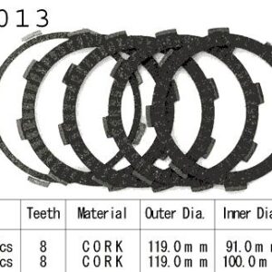 Kit Disques d'Embrayage Garnis Ca 125 Rebel 1995/2000