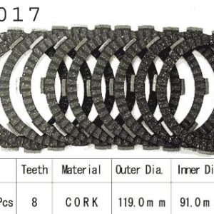 Kit Disques d'Embrayage Garnis Vfr400 R 1990/1994