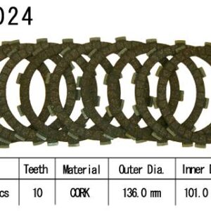Kit Disques d'Embrayage Garnis Cbr900 Rr 2000/2001 Gsx-R600 1997/2002