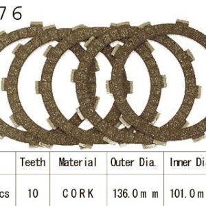 Kit Disques d'Embrayage Garnis Trx250 Fourtrax 1985/1987