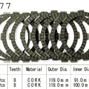 Kit Disques d'Embrayage Garnis Vf500 F 1984/1986