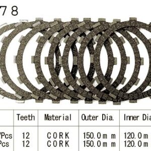 Kit Disques d'Embrayage Garnis Cb650 C 1980/1981
