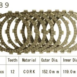 Kit Disques d'Embrayage Garnis Vt1100 C Shadow 1995/2001