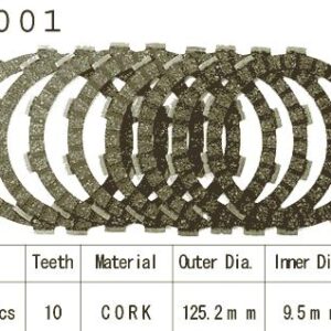 Kit Disques d'Embrayage Garnis Tzr 125 R 1992/1999