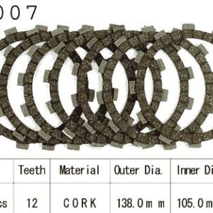 Kit Disques d'Embrayage Garnis Cross Tzr 250 1987/1992