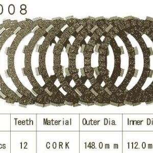 Kit Disques d'Embrayage Garnis Tdm 850 1996/2001